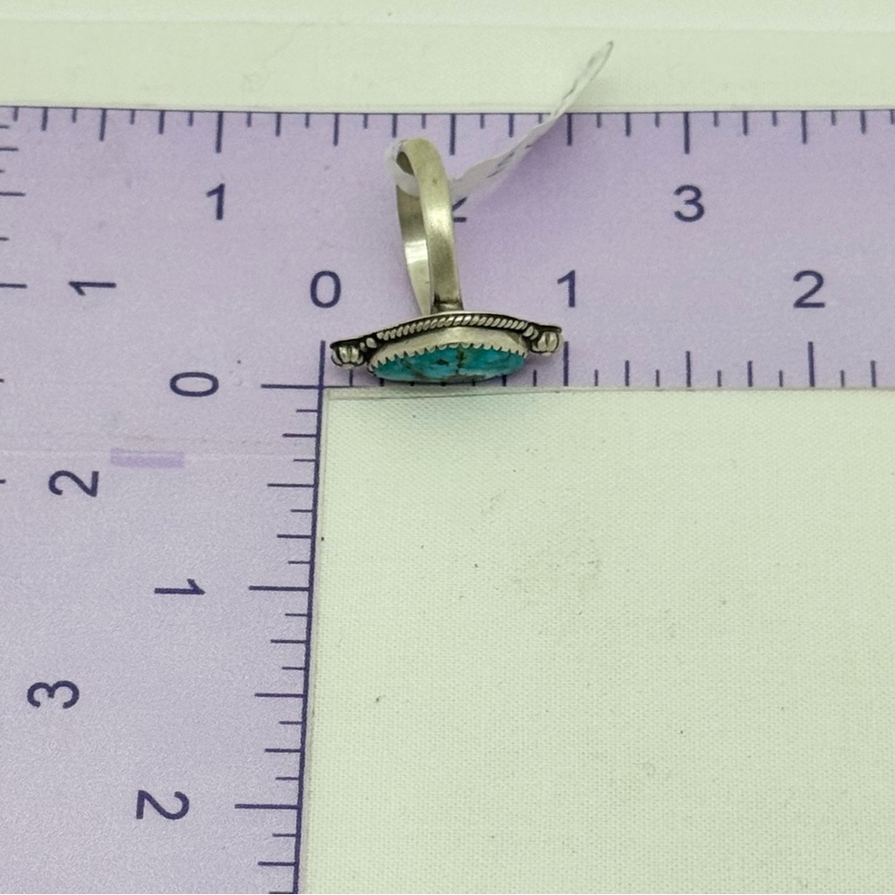 Turquoise Silver Ring - image 4